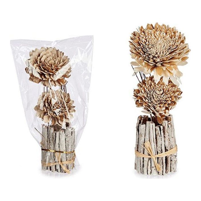 Flor Decorativa Madera Natural 1 Flor Decorativa Madera Natural 1