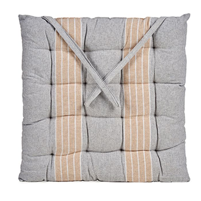 Cojin Silla Rayas Gris Giftdecor 40X5CM (12 Unidades) Cojin Silla Rayas Gris Giftdecor 40X5CM (12 Unidades)