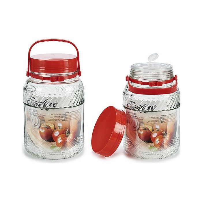Tarro de Cristal Vivalto (3000 ml) (3L) (3 L) (16 x 24 x 16 cm) Tarro de Cristal Vivalto (3000 ml) (3L) (3 L) (16 x 24 x 16 cm)