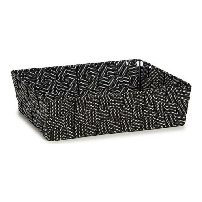 Cesta de tela negra Kipit 34 cm x 21 cm x 8.5 cm, 3.8 l (18 Unidades) Cesta de tela negra Kipit 34 cm x 21 cm x 8.5 cm, 3.8 l (18 Unidades)
