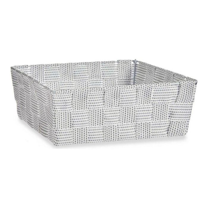 Cesta de Tela Blanca Kipit 24 cm x 20 cm x 8 cm, 2.4 litros (24 Unidades) Cesta de Tela Blanca Kipit 24 cm x 20 cm x 8 cm, 2.4 litros (24 Unidades)