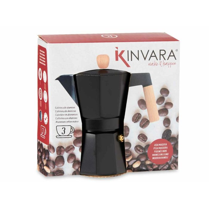 Cafetera Italiana Madera Aluminio 3 Tazas 1 Cafetera Italiana Madera Aluminio 3 Tazas 1