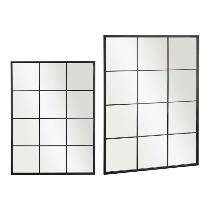 Espejo de pared Cristal Negro Metal (90 x 2 x 120 cm) 1 Espejo de pared Cristal Negro Metal (90 x 2 x 120 cm) 1