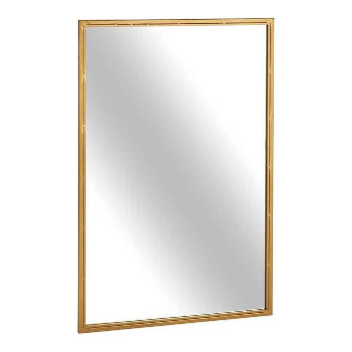 Espejo de pared Cristal Dorado Metal (60 x 2 x 90 cm)