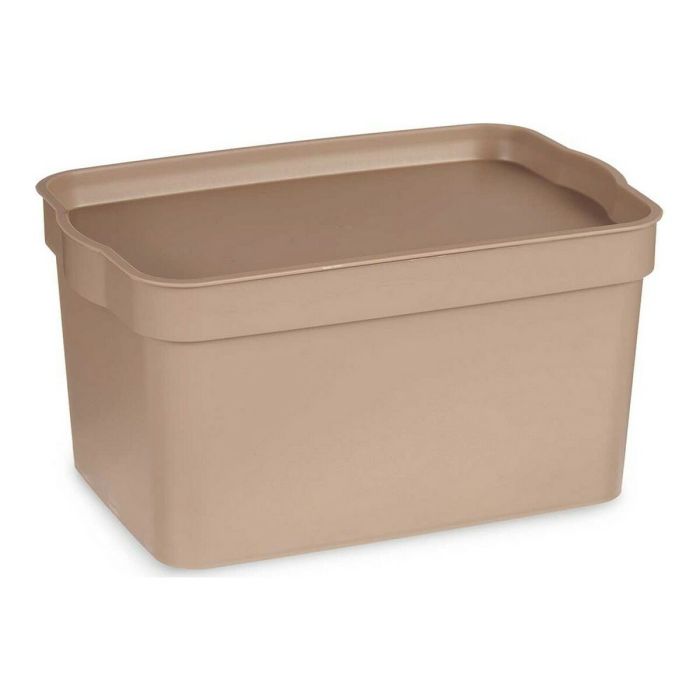 Caja Plastico Con Tapa 2,3L Beige Kipit 13X11CM (24 Unidades) Caja Plastico Con Tapa 2,3L Beige Kipit 13X11CM (24 Unidades)