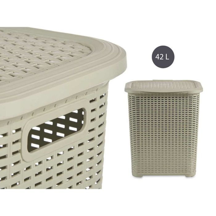 Cesto para la Ropa Sucia Plástico 42 L (34,5 x 48 x 41 cm) 2