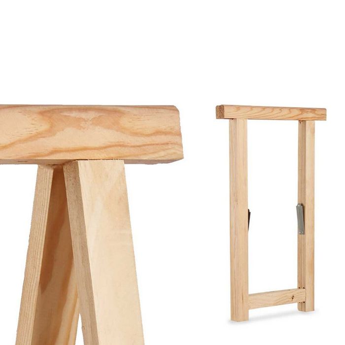 Caballete Natural Metal Madera de pino (34 x 75 x 50 cm) 1