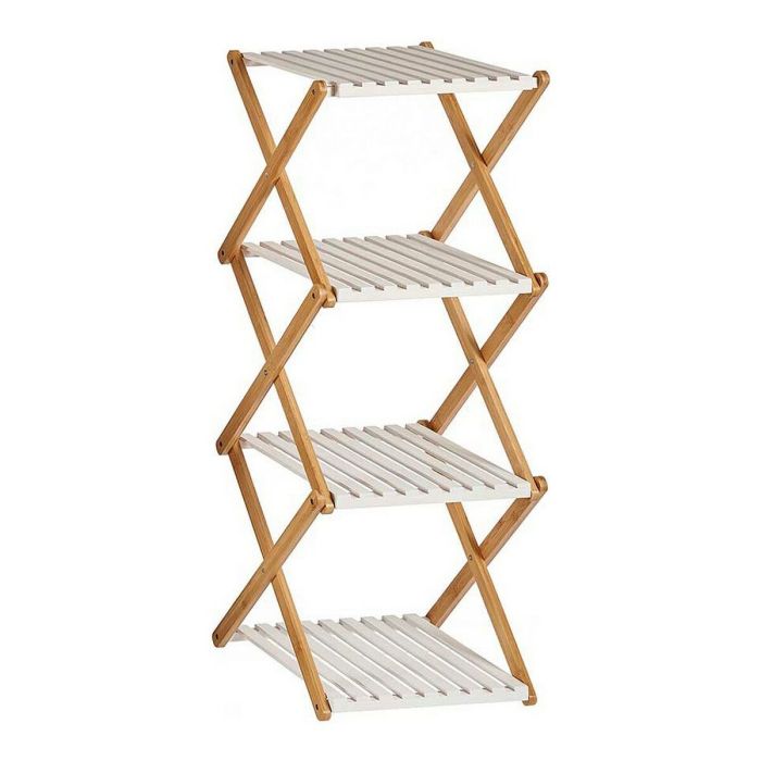 Estantería Marrón Blanco Plegable Madera (32 x 96 x 39 cm) Estantería Marrón Blanco Plegable Madera (32 x 96 x 39 cm)