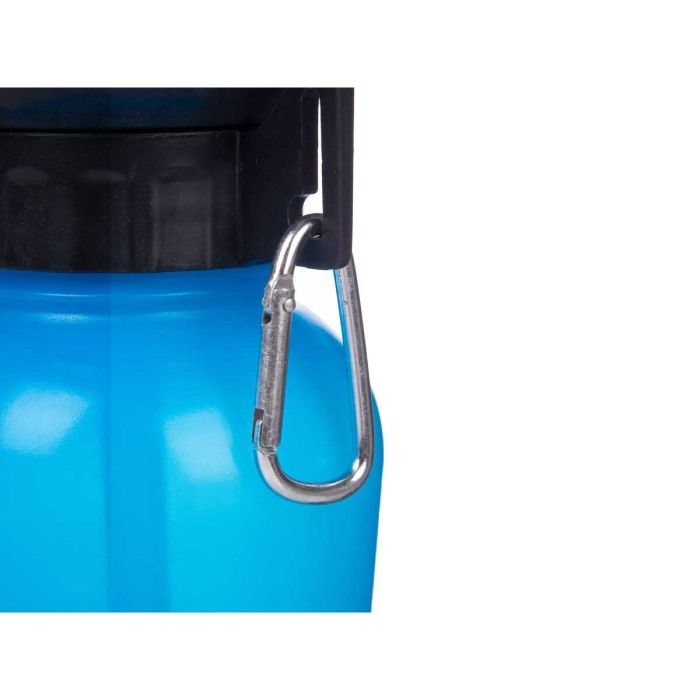 Botella Bebedero de Agua para Perros Azul Negro Metal Plástico 500 ml 2