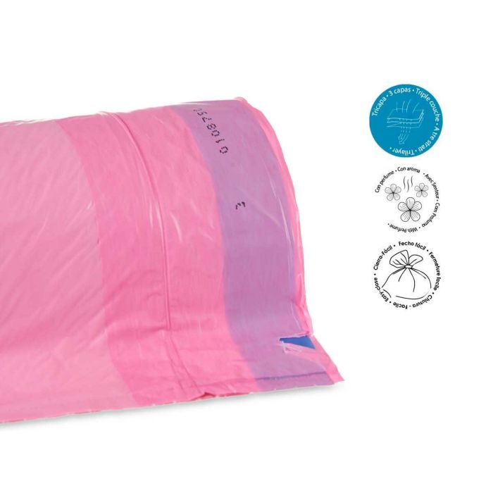 Bolsas de Basura Chicle Autocierre Rosa (30 L) (20 uds) 1 Bolsas de Basura Chicle Autocierre Rosa (30 L) (20 uds) 1