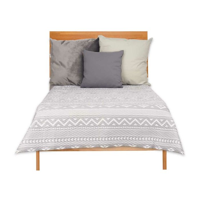 Colcha Reversible Gris Blanco 1 Colcha Reversible Gris Blanco 1