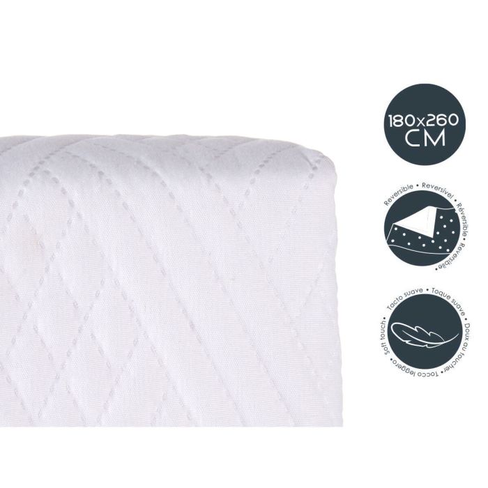 Colcha Reversible Blanco (260 x 180 cm) 2 Colcha Reversible Blanco (260 x 180 cm) 2