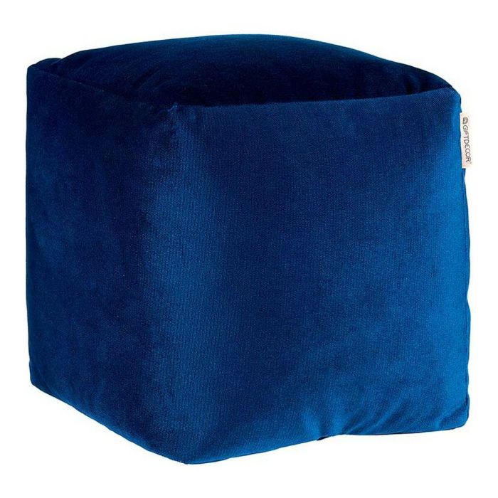 Puff Azul Poliéster Poliestireno (30 x 30 x 30 cm)