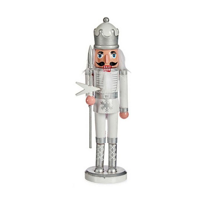 Figura Decorativa Blanco Cascanueces 9,5 x 28,5 x 7,5 cm Plástico Figura Decorativa Blanco Cascanueces 9,5 x 28,5 x 7,5 cm Plástico