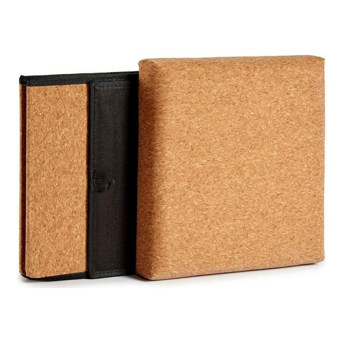 Caja Decorativa Marrón Plegable MDF Corcho (31 x 31 x 31 cm) 1 Caja Decorativa Marrón Plegable MDF Corcho (31 x 31 x 31 cm) 1
