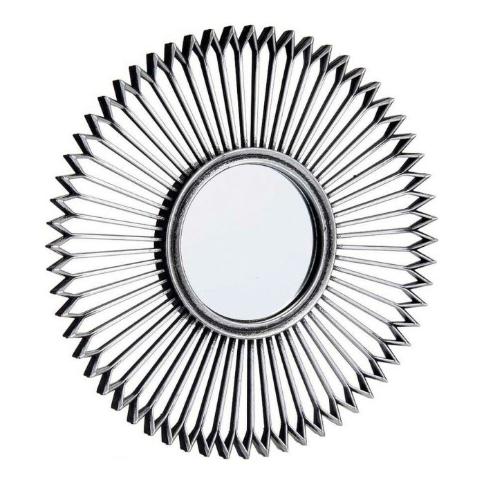 Espejo de pared Plateado Negro Plástico (3 pcs)