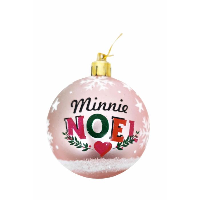 Bola de Navidad Minnie Mouse Lucky 10 Unidades Rosa Plástico (Ø 6 cm) 2