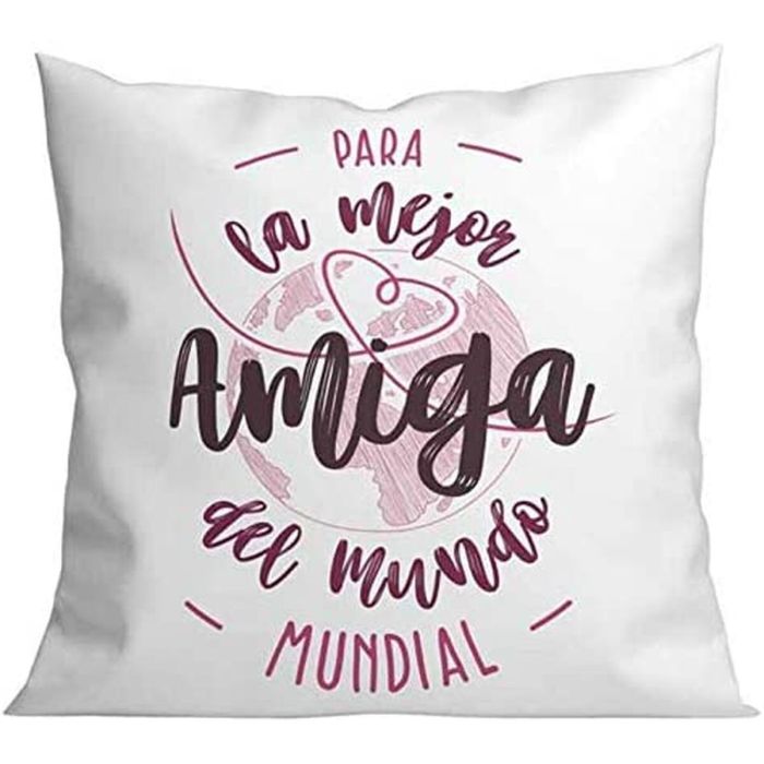 Roymart New Cojín 40x40 cm "Para La Mejor Amiga Del Mundo"