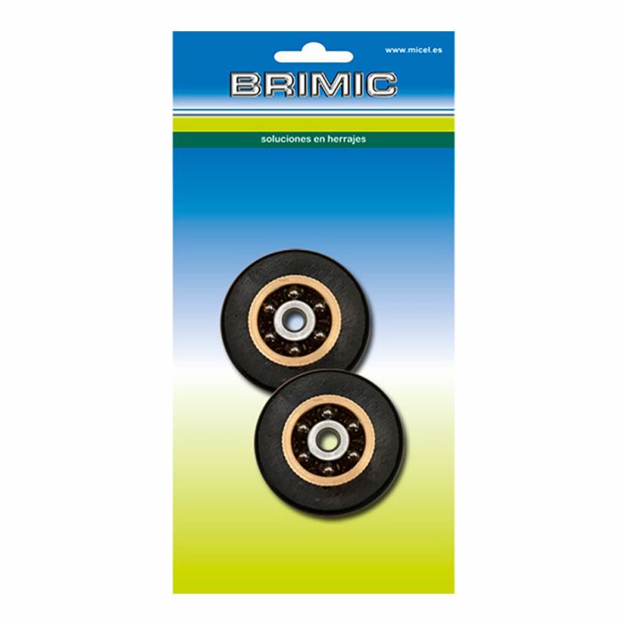 Blister con 2 rodamientos para mampara rd1 ø26mm ne 91338 edm