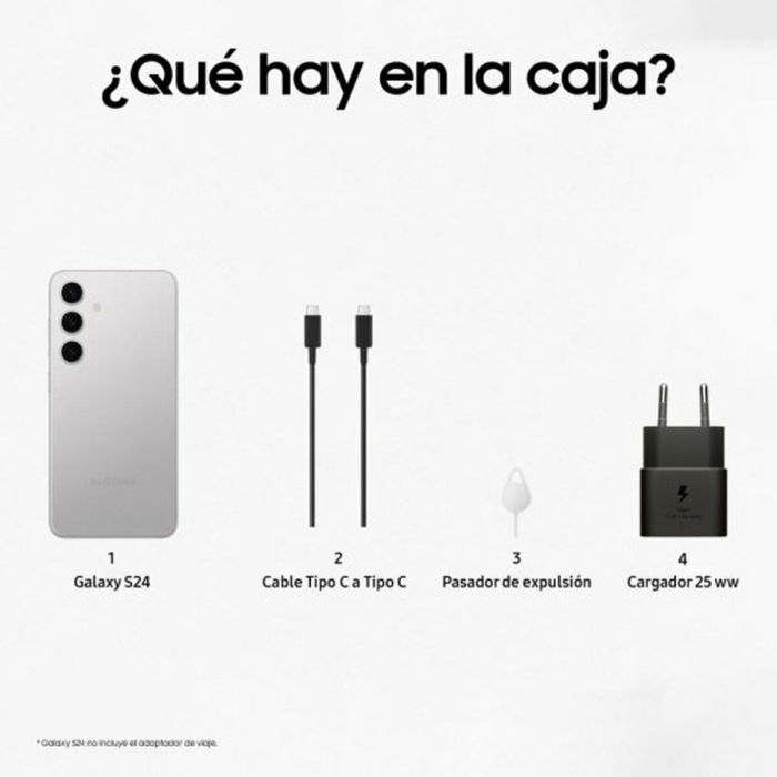 Smartphone Samsung Galaxy S24 6,1" 256 GB Gris 1 Smartphone Samsung Galaxy S24 6,1" 256 GB Gris 1