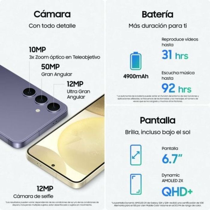 Smartphone Samsung Galaxy S24+ 6,7" 256 GB Gris 4