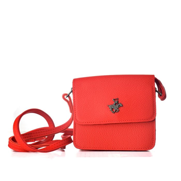 Bolso Mujer Beverly Hills Polo Club 2026-RED Rojo 12 x 12 x 5 cm