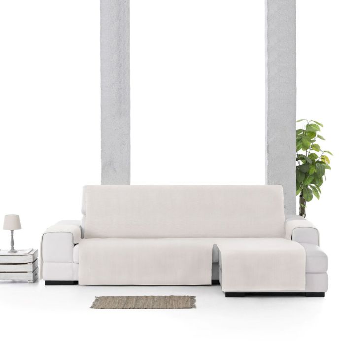 Funda para chaise longue de brazo corto derecho Eysa LEVANTE Blanco 100 x 110 x 240 cm 4