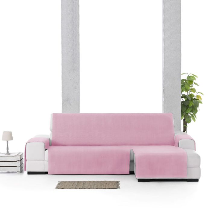 Funda para chaise longue de brazo corto derecho Eysa LEVANTE Rosa 100 x 110 x 240 cm 4