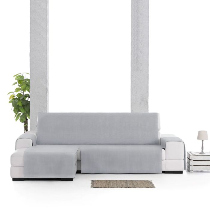 Funda para chaise longue de brazo corto izquierdo Eysa LEVANTE Gris 100 x 110 x 240 cm 2