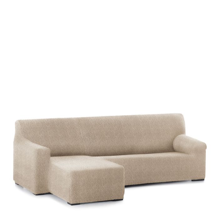 Funda para chaise longue de brazo corto izquierdo Eysa ROC Beige 120 x 120 x 360 cm