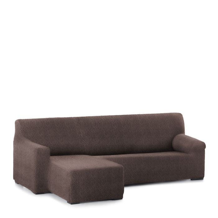 Funda para chaise longue de brazo corto izquierdo Eysa ROC Marrón 120 x 120 x 360 cm