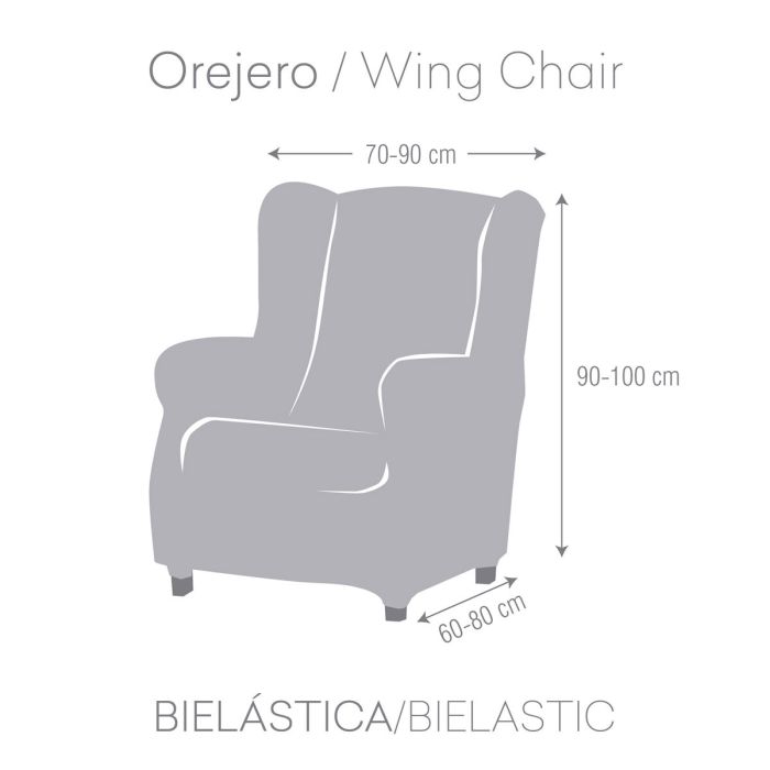 Funda para sillón Eysa BRONX Blanco 80 x 100 x 90 cm 5