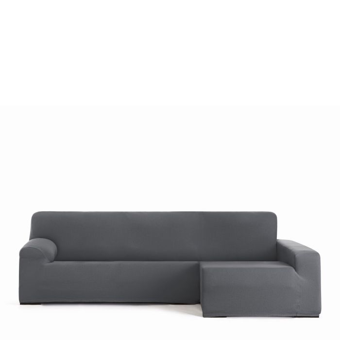 Funda para chaise longue de brazo largo derecho Eysa BRONX Gris oscuro 170 x 110 x 310 cm