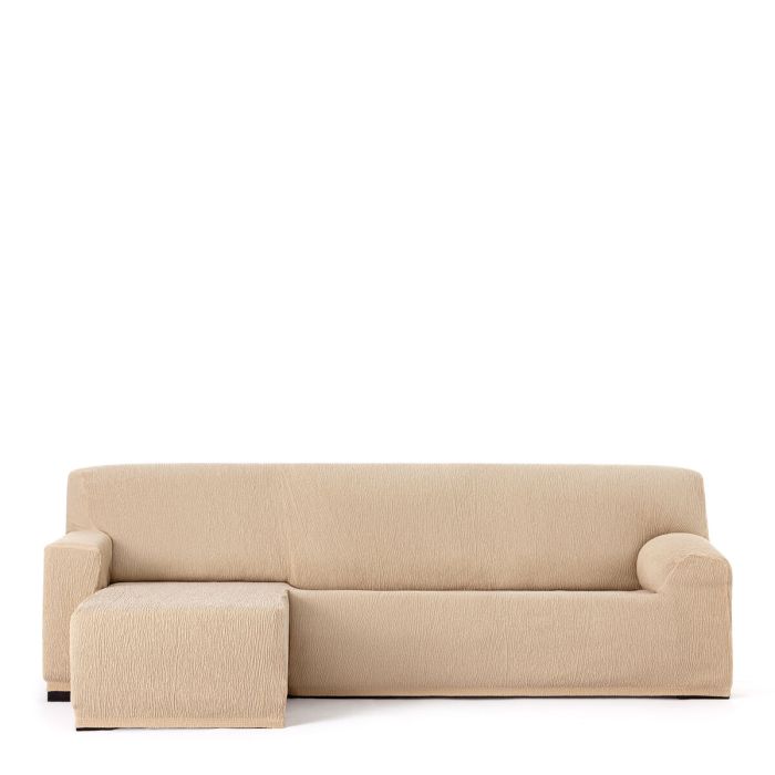 Funda para chaise longue de brazo corto izquierdo Eysa TROYA Beige 170 x 110 x 310 cm