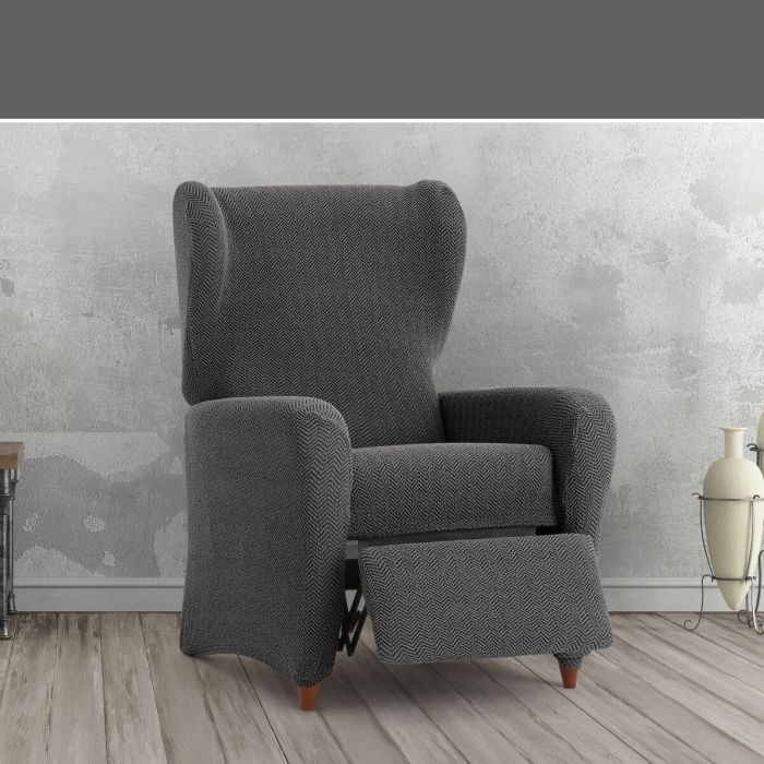 Funda para sillón Eysa RELAX JAZ PREMIUM Gris oscuro 90 x 120 x 85 cm 5