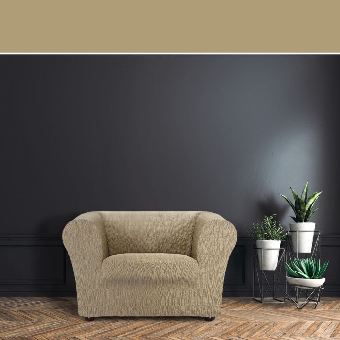 Funda para sillón Eysa PREMIUM JAZ Beige 110 x 100 x 130 cm 4