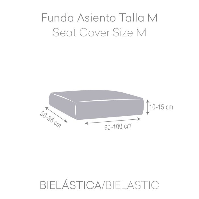 Funda para Sofá Eysa JAZ Blanco 85 x 15 x 100 cm 5