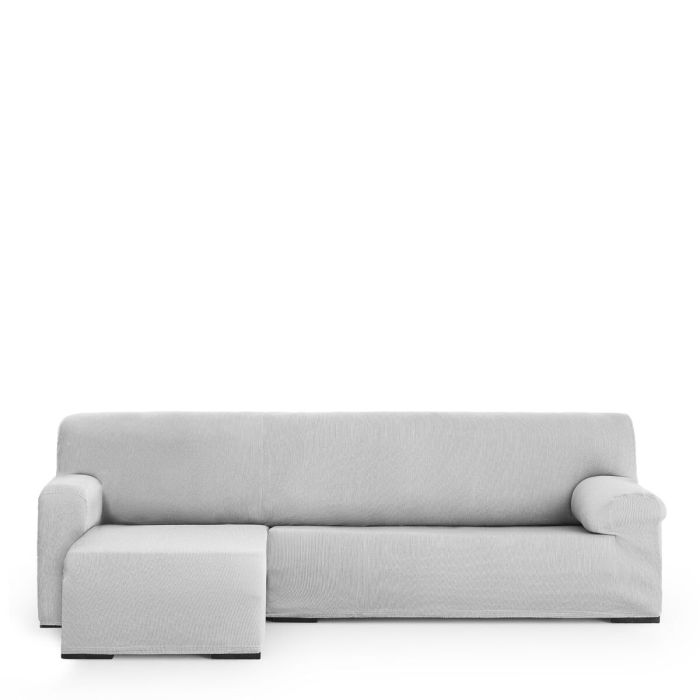 Funda para chaise longue de brazo corto izquierdo Eysa ULISES Gris Perla 110 x 110 x 310 cm