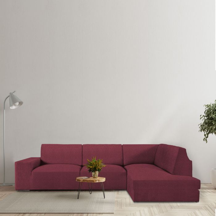 Funda para chaise longue de brazo largo derecho Eysa ROC Teja 110 x 120 x 500 cm 4