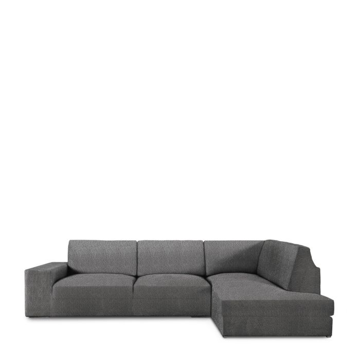 Funda para chaise longue de brazo largo derecho Eysa ROC Gris oscuro 110 x 120 x 500 cm