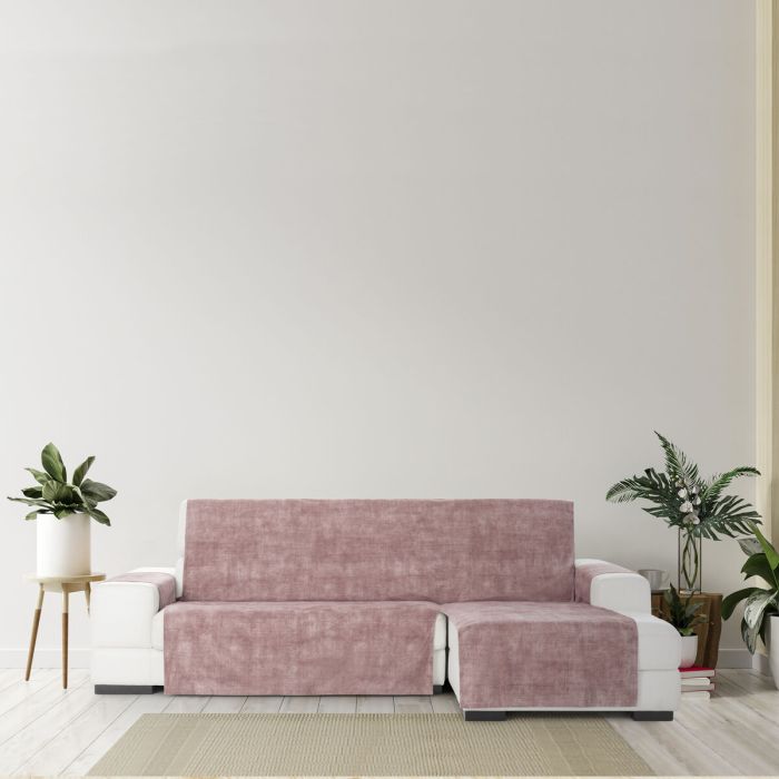 Funda para chaise longue de brazo corto derecho Eysa TURIN Rosa 100 x 110 x 350 cm 5