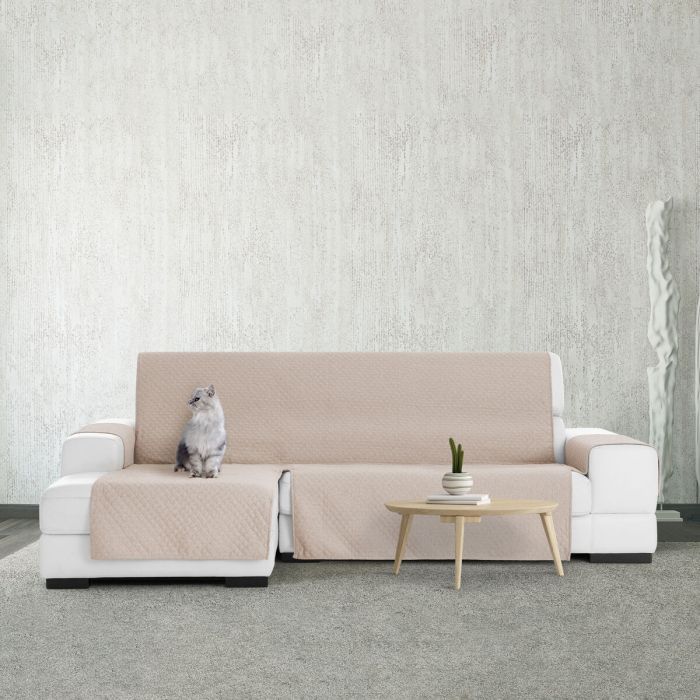 Funda para chaise longue de brazo corto izquierdo Eysa SILVER Beige 100 x 110 x 240 cm 4