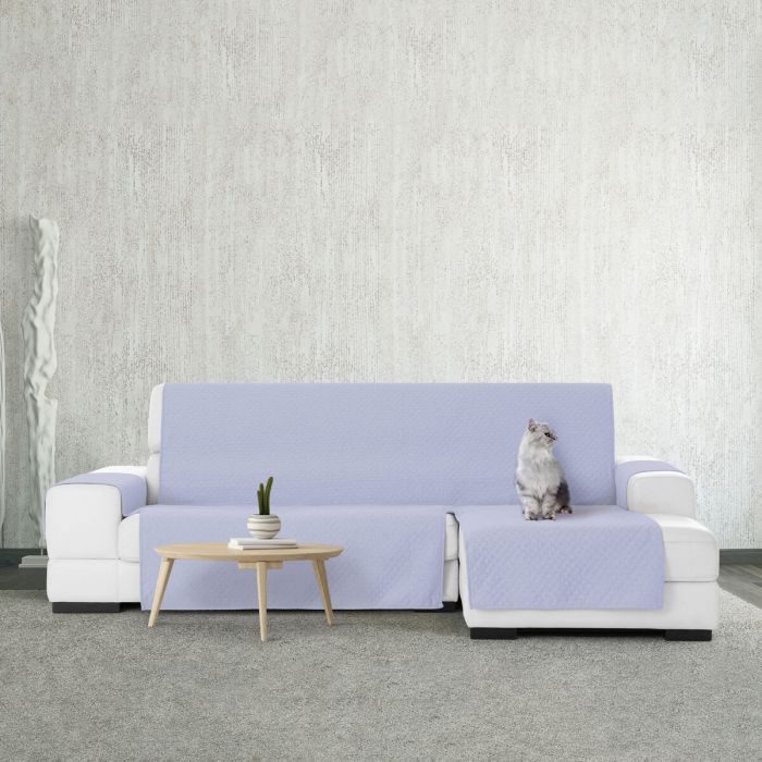 Funda para chaise longue de brazo corto derecho Eysa SILVER Azul 100 x 110 x 240 cm 4