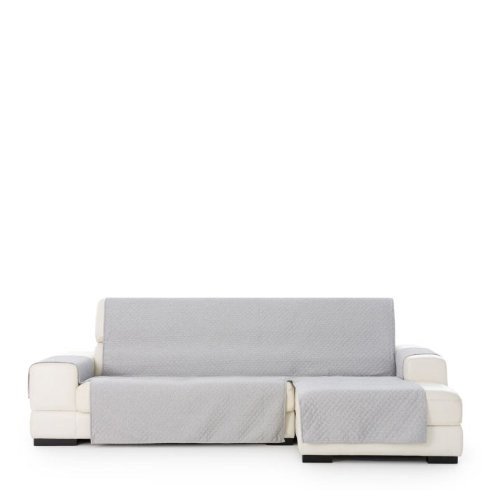 Funda para chaise longue de brazo corto derecho Eysa SILVER Gris claro 100 x 110 x 240 cm 5