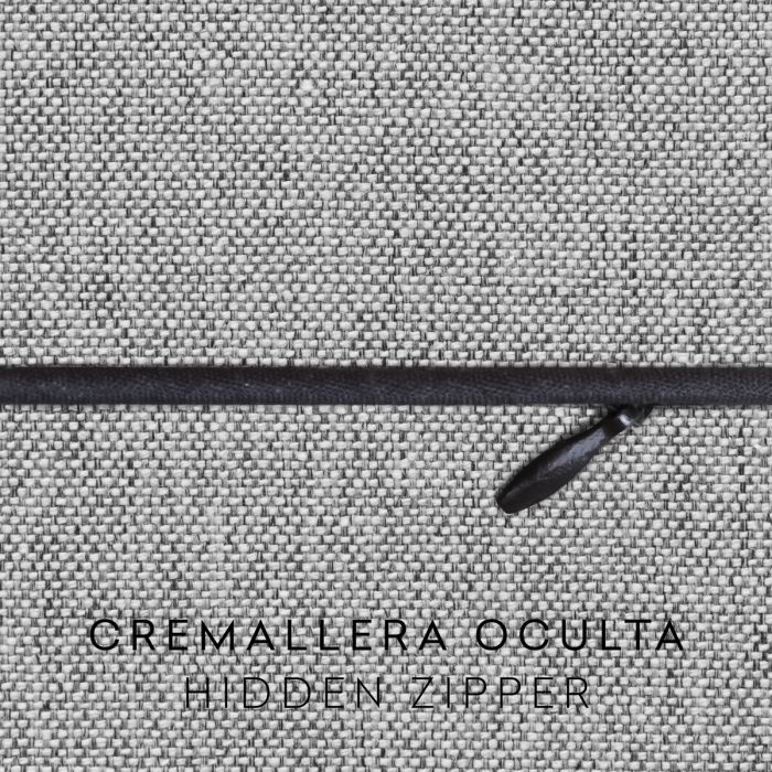 Funda de cojín Eysa VALERIA Gris 30 x 50 cm 1