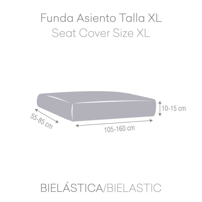 Funda para Sofá Eysa BRONX Mostaza 85 x 15 x 160 cm 5