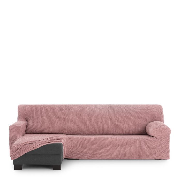 Funda para chaise longue de brazo corto izquierdo Eysa THOR Rosa 110 x 110 x 310 cm 1