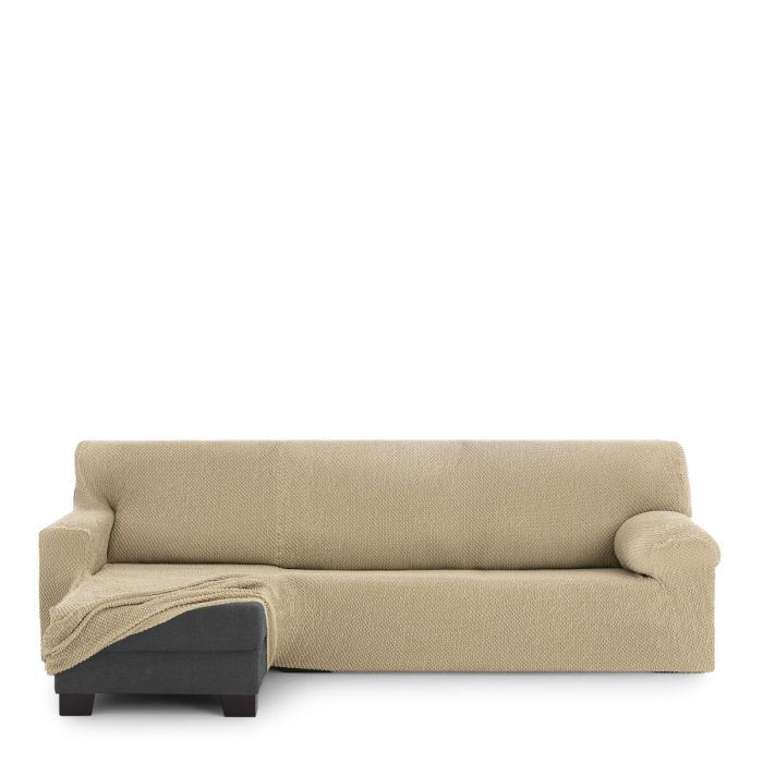 Funda para chaise longue de brazo corto izquierdo Eysa THOR Beige 110 x 110 x 310 cm 1