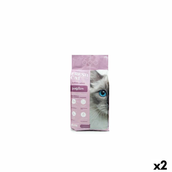 Arena para Gatos Gloria Premium Sensitive 10 kg 2 Unidades Arena para Gatos Gloria Premium Sensitive 10 kg 2 Unidades