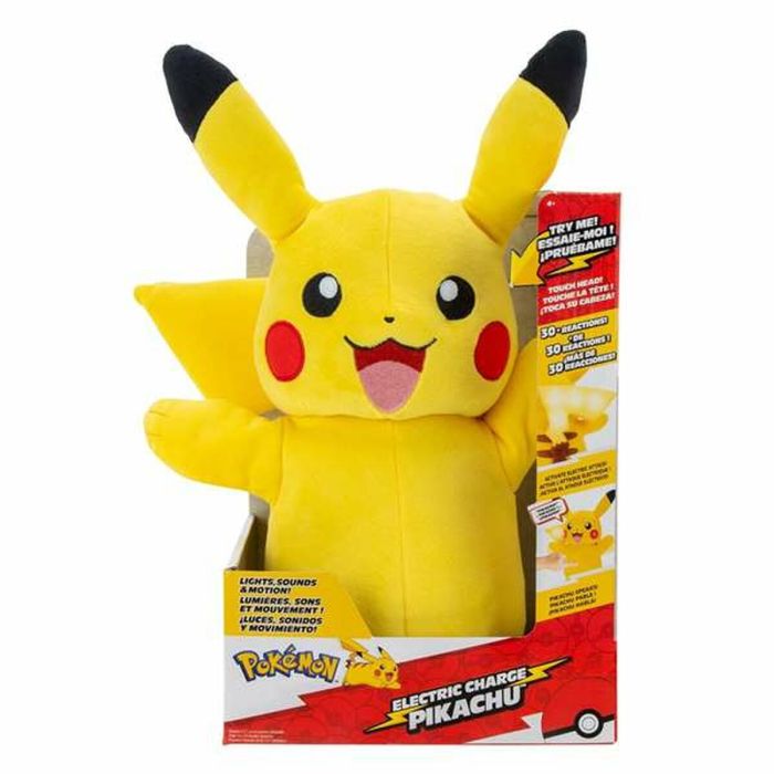 Peluche Pokémon Electric Charge Pikachu 32 cm Electrónico Textil 1